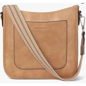 Bostanten Crossbody Detachable Adjustable Strap Vegan Leather Purse Hobo Boho
